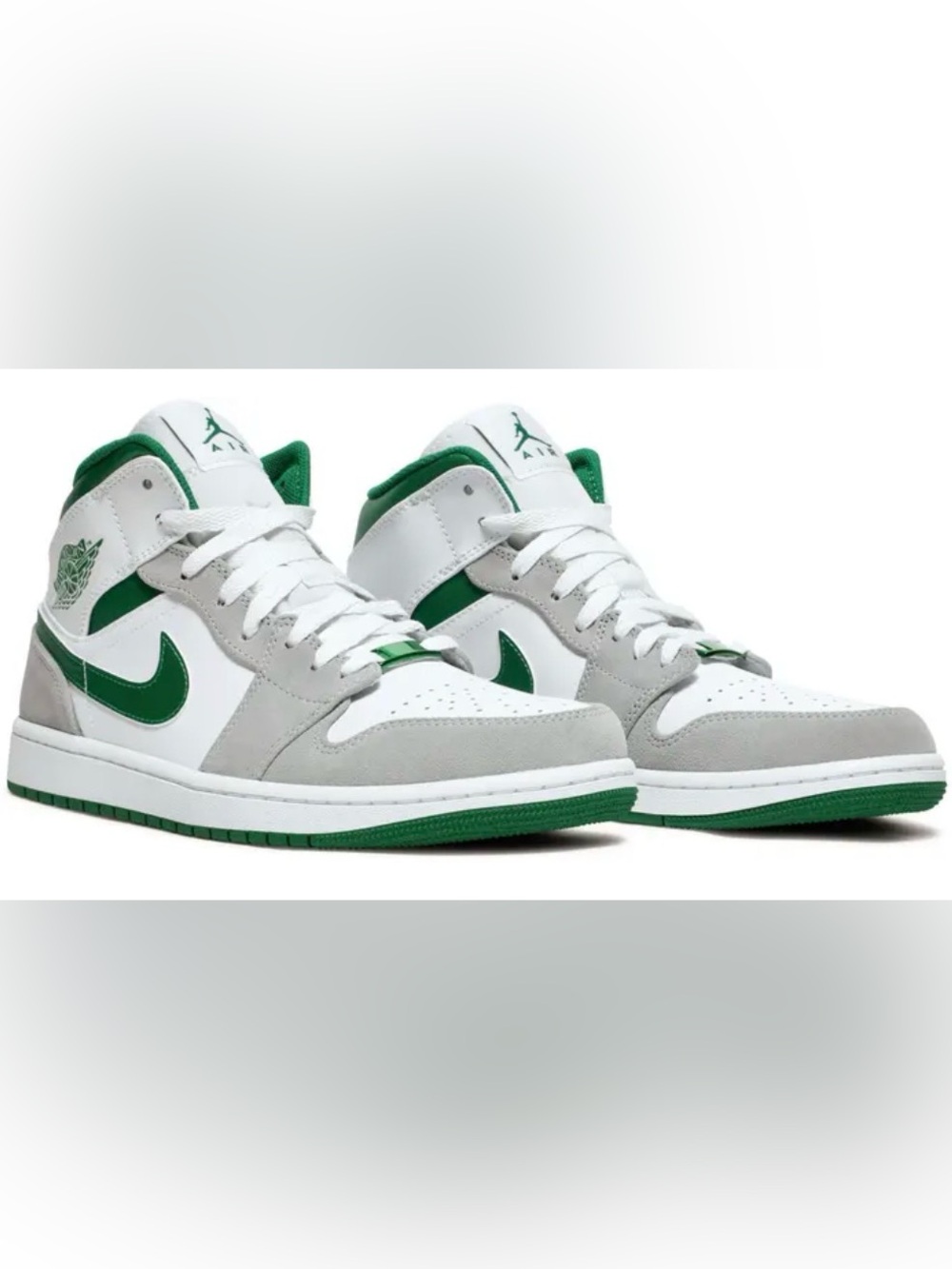 Air Jordan Mid SE Grey Pine Green
12. 100% LIKE NEW CONDITION. 
OFFERS WELCOME